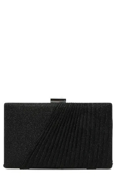 Lady Couture Suzie Glitter Clutch In Black