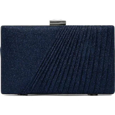 Lady Couture Suzie Glitter Clutch In Blue