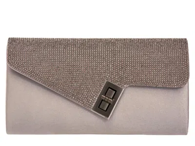 Lady Couture Vanessa Clutch In Gray
