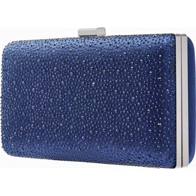 Lady Couture Vibrant Rhinestone Handbag In Blue