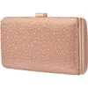 Lady Couture Vibrant Rhinestone Handbag In Gold
