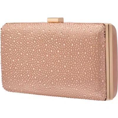 Lady Couture Vibrant Rhinestone Handbag In Gold