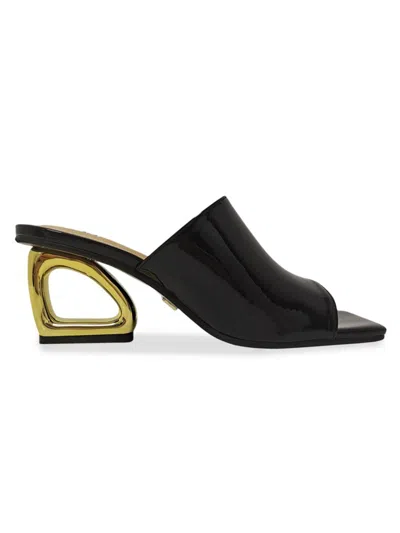 Lady Couture Women's Florence Block Heel Sandals In Black