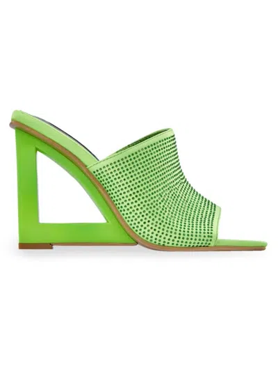 Lady Couture Women's Fuego Wedge Sandals In Lime