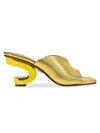 Lady Couture Women's Gypsy Open Toe Metallic Sandals In Gold