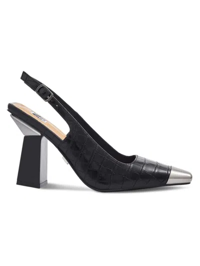 Lady Couture Women's Jane Block Heel Slingback Pumps In Black