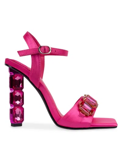 Lady Couture Women's Karisma Embellished Sandals In Fuchsia