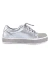 Lady Couture Women's Legend Rhinestone Low Top Sneakers In Silver