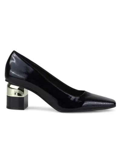 Lady Couture Women's Melody Block Heel Pumps In Black