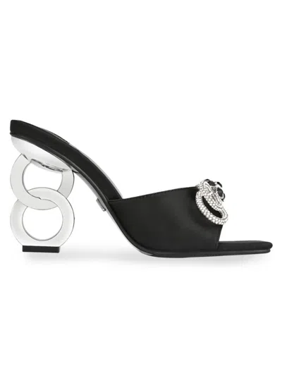 Lady Couture Women's Regal Bow Sandals In Black