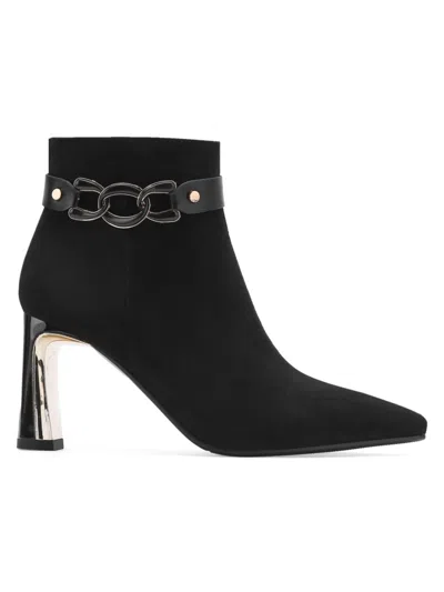 Lady Couture Women's Runway Faux Suede Boots In Black