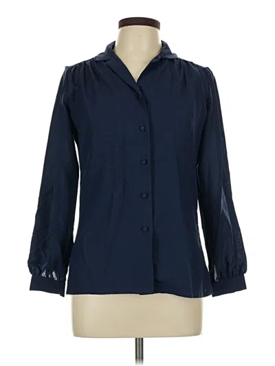 Pre-owned Lady Diplomat Long Sleeve Polo Shirt In Blue
