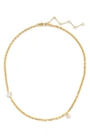 Lady Grey Crystal Tilt Cubic Zirconia Necklace