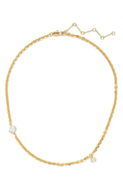 Lady Grey Crystal Tilt Cubic Zirconia Necklace