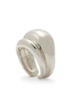 Lady Grey Double Bubble Ring In Metallic