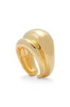 Lady Grey Double Bubble Ring In Neutral