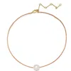 Lady Grey Freshwater Pearl Leather Cord Necklace