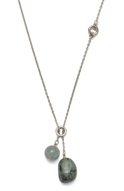 Lady Grey Jasper Necklace In Silver