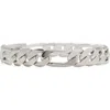 Lady Grey Large Figaro Chain Bracelet In Silver
