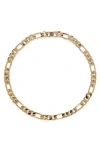 Lady Grey Large Figaro Chain Necklace In Gold