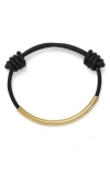 Lady Grey Leather Bond Bracelet In Multi