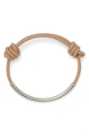 Lady Grey Leather Bond Bracelet In Multi