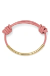 Lady Grey Leather Bond Bracelet In Multi