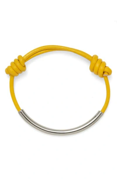 Lady Grey Leather Bond Bracelet In Multi