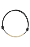 Lady Grey Leather Bond Necklace In Multi