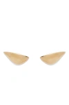 Lady Grey Lobe Earrings In Gold