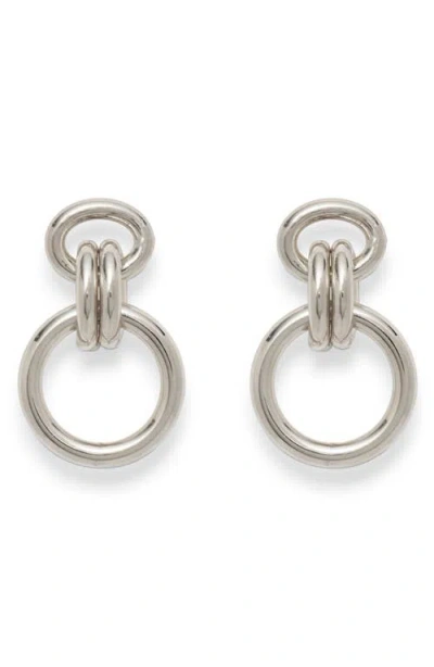 Lady Grey Mina Sterling Silver Plate Drop Earrings In Metallic