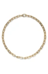 Lady Grey Octagon Chain Necklace In Gold