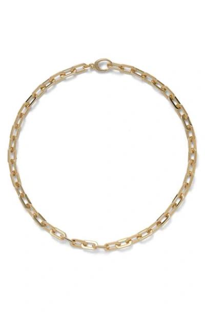 Lady Grey Octagon Chain Necklace In Gold