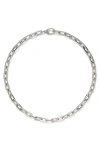 Lady Grey Octagon Chain Necklace In Silver