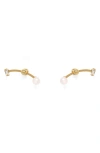 Lady Grey Orion Front/back Earrings In Gold