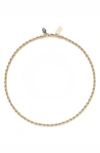 Lady Grey Rope Chain Necklace In Gold