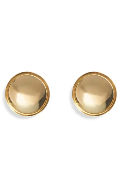 Lady Grey Saucer Statement Earrings In Gold