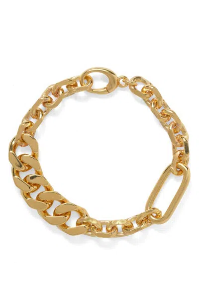 Lady Grey Simone Curb Chain Bracelet In Gold
