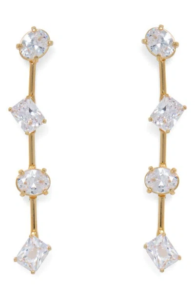 Lady Grey Stella Cubic Zirconia Linear Drop Earrings