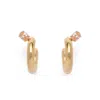 Lady Grey Tilt Hoop Earrings