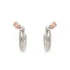 Lady Grey Tilt Hoop Earrings