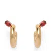 Lady Grey Tilt Hoop Earrings