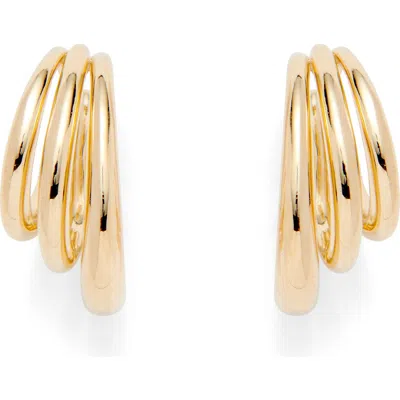 Lady Grey Triple Layer Ear Cuffs In Gold