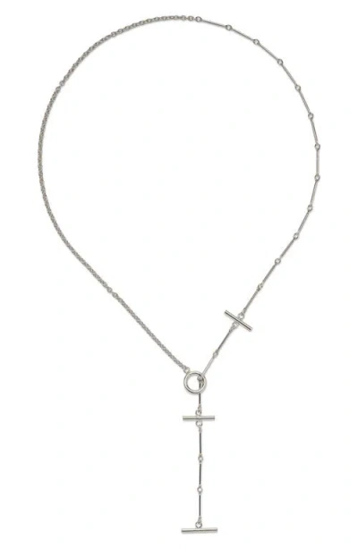 Lady Grey Triplet Toggle Y-necklace In Neutral