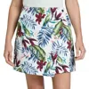 Lady Hagen 16" Palm Overlap Skort In Painterly Palm Mint In Multi