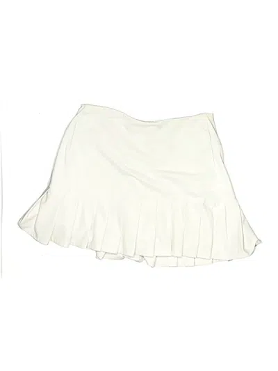 Pre-owned Lady Hagen Formal Skirt In White