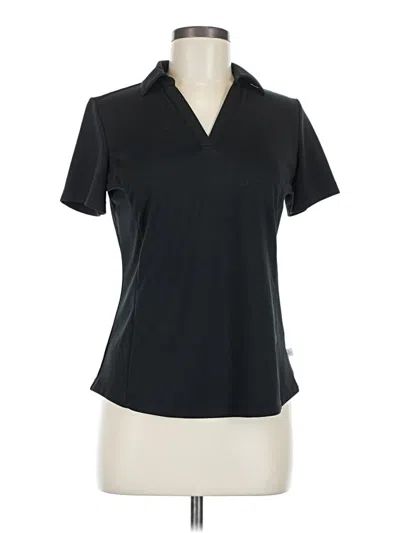 Pre-owned Lady Hagen Short Sleeve Blouse In Black