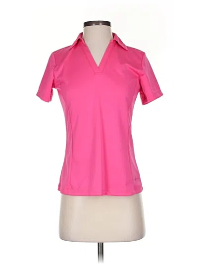 Pre-owned Lady Hagen Short Sleeve Blouse In Pink