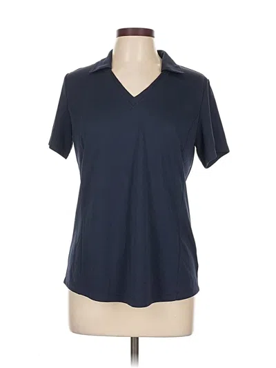 Pre-owned Lady Hagen Short Sleeve Polo Shirt In Blue