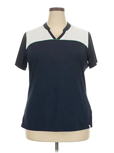 Pre-owned Lady Hagen Short Sleeve Polo Shirt In Blue